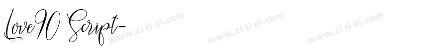 Love90 Script字体转换 Love90 Script字体转换